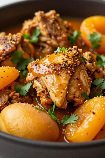 Moroccan Chicken Tagine with Apricots