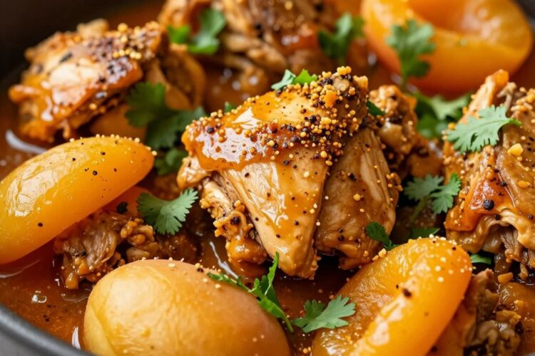 Moroccan Chicken Tagine with Apricots