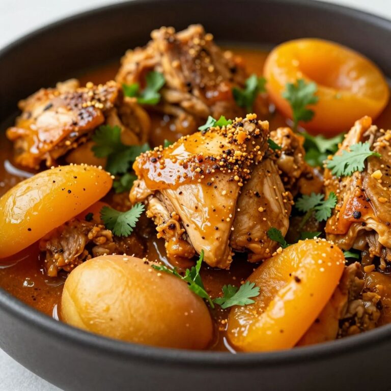 Moroccan Chicken Tagine with Apricots