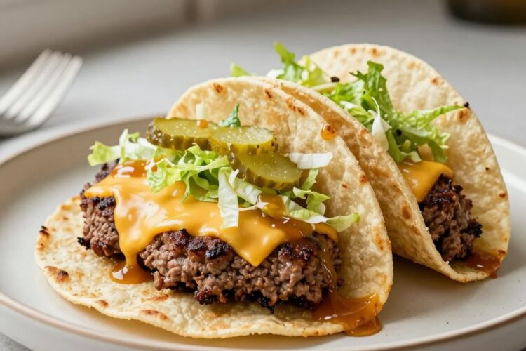 Hot Honey Smash Burger Tacos