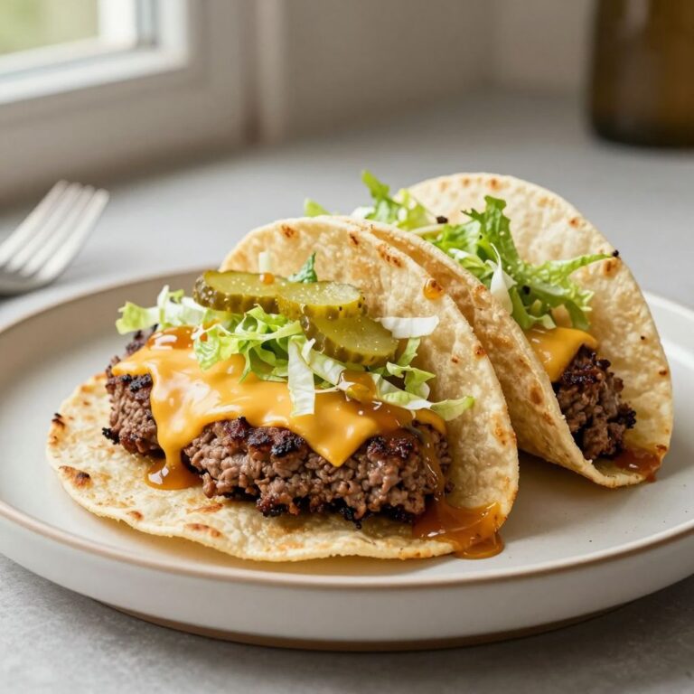 Hot Honey Smash Burger Tacos