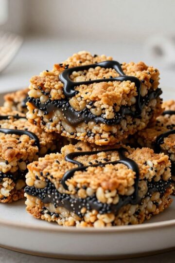 Black Sesame Brown Butter Crispy Rice Treats
