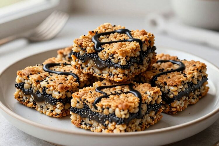 Black Sesame Brown Butter Crispy Rice Treats