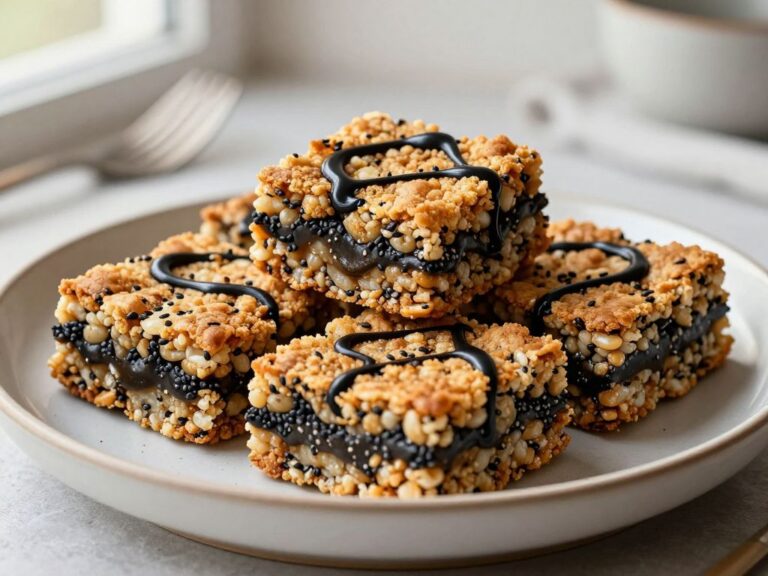 Black Sesame Brown Butter Crispy Rice Treats
