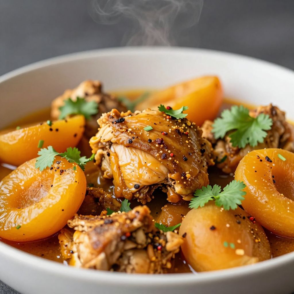 Moroccan Chicken Tagine with Apricots