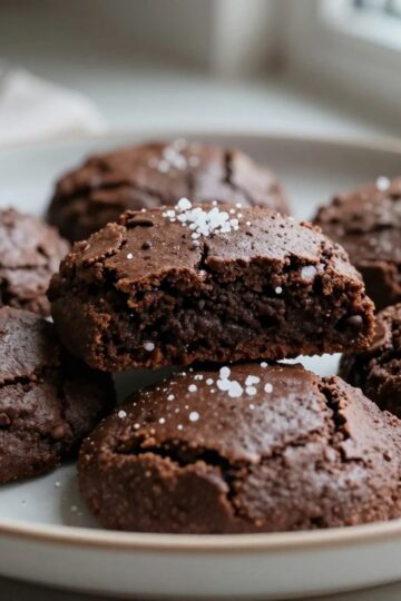 Salted Brownie Cookies