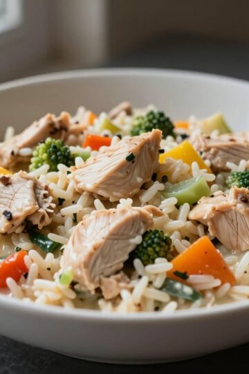 Easy Crockpot Chicken and Rice