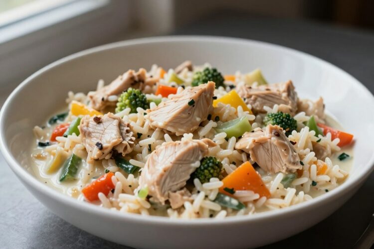 Easy Crockpot Chicken and Rice