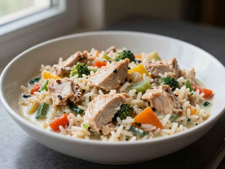 Easy Crockpot Chicken and Rice