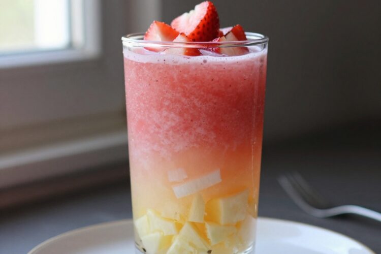 Tropical Strawberry Colada Cooler