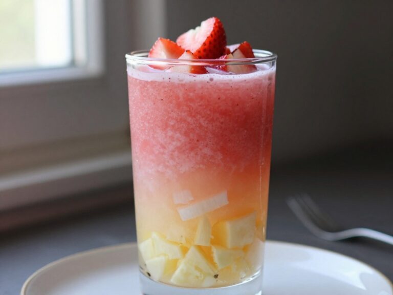 Tropical Strawberry Colada Cooler