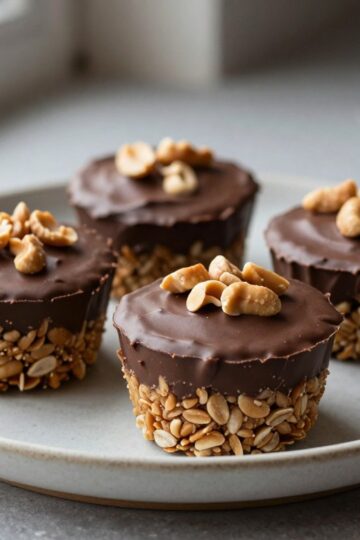 No-Bake Peanut Butter Oat Snack Cups