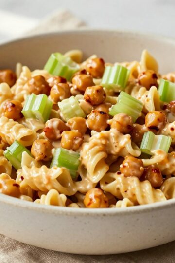 Buffalo Chickpea Pasta Salad