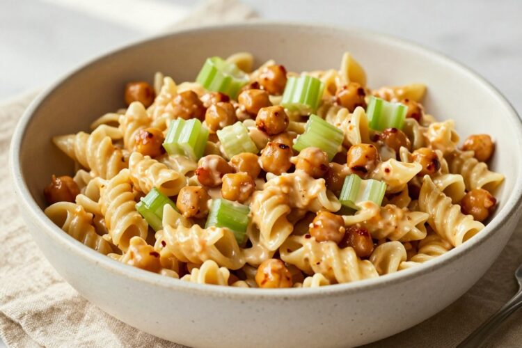Buffalo Chickpea Pasta Salad