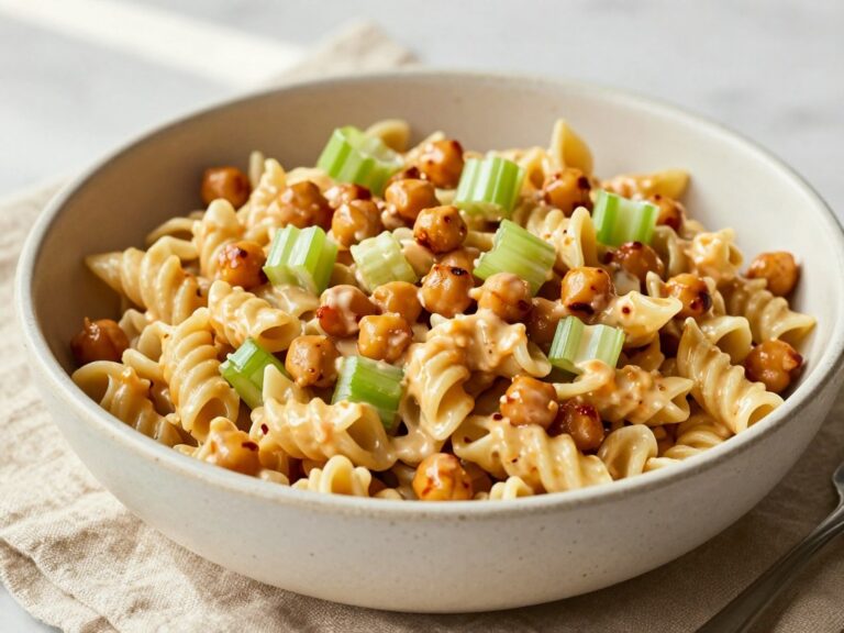 Buffalo Chickpea Pasta Salad