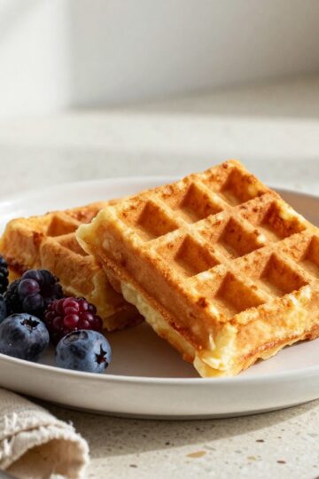 Oatmeal Cottage Cheese Waffles