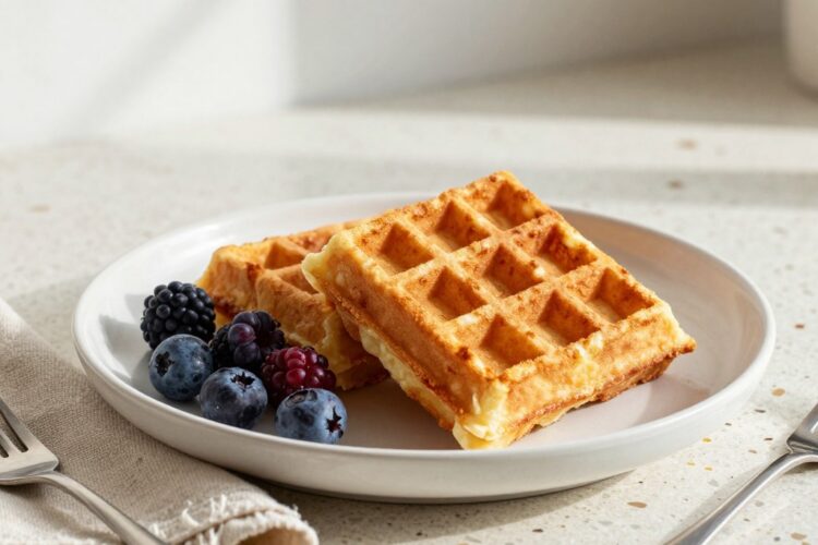 Oatmeal Cottage Cheese Waffles