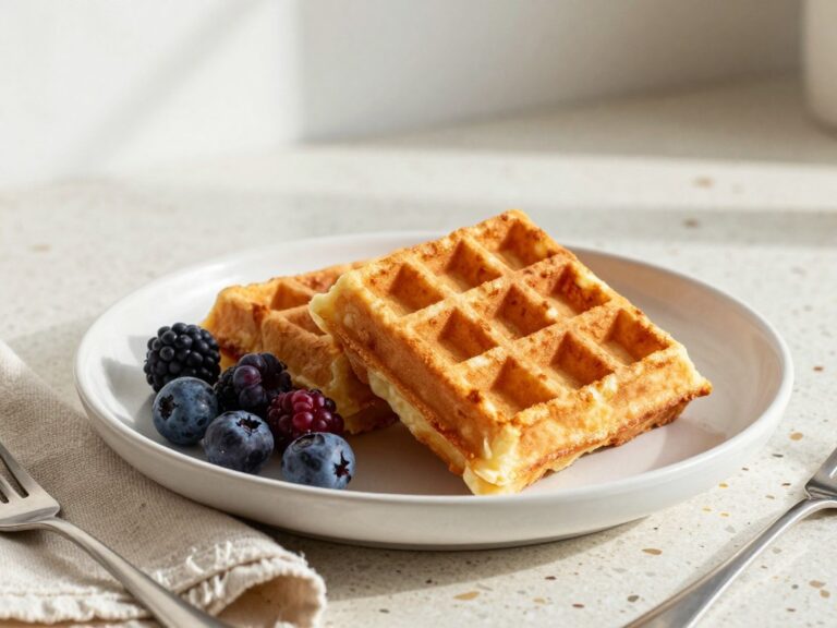 Oatmeal Cottage Cheese Waffles