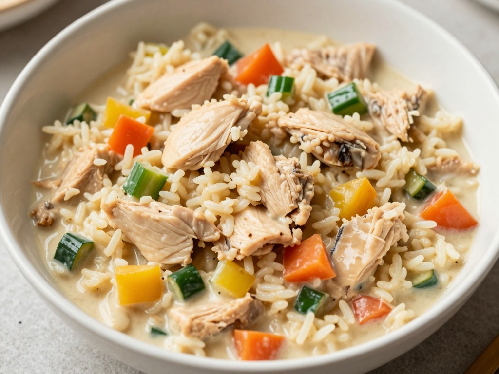 Easy Crockpot Chicken and Rice