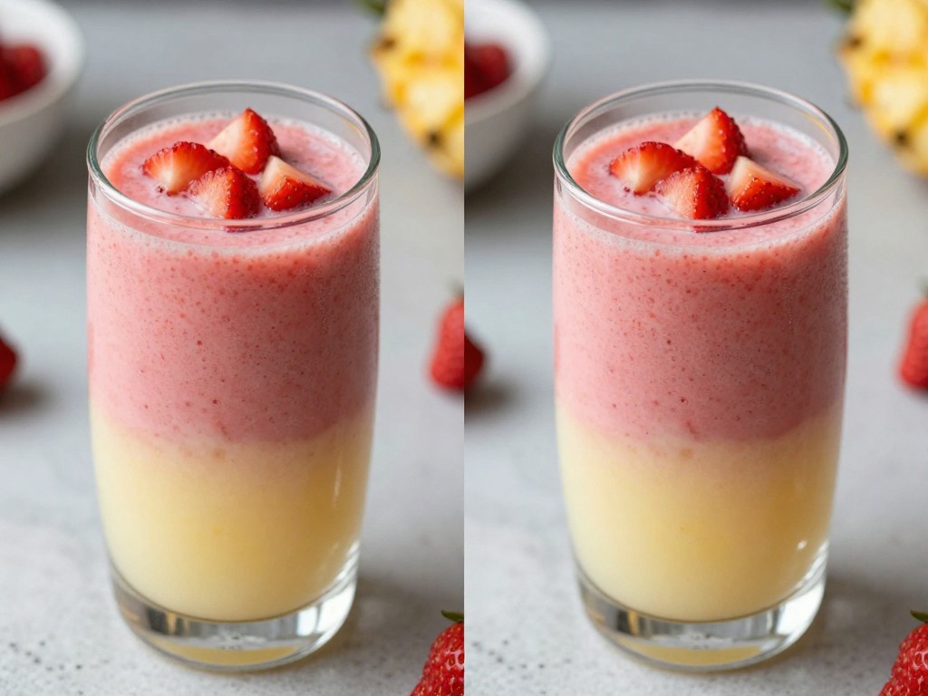 Tropical Strawberry Colada Cooler