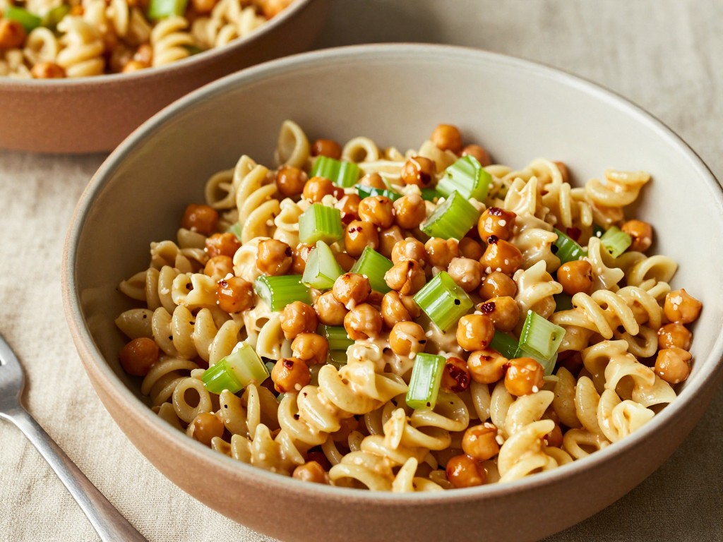 Buffalo Chickpea Pasta Salad