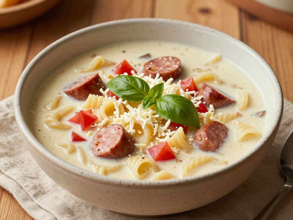 Creamy Parmesan Italian Sausage Soup