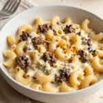 Hamburger Meat And Alfredo Sauce