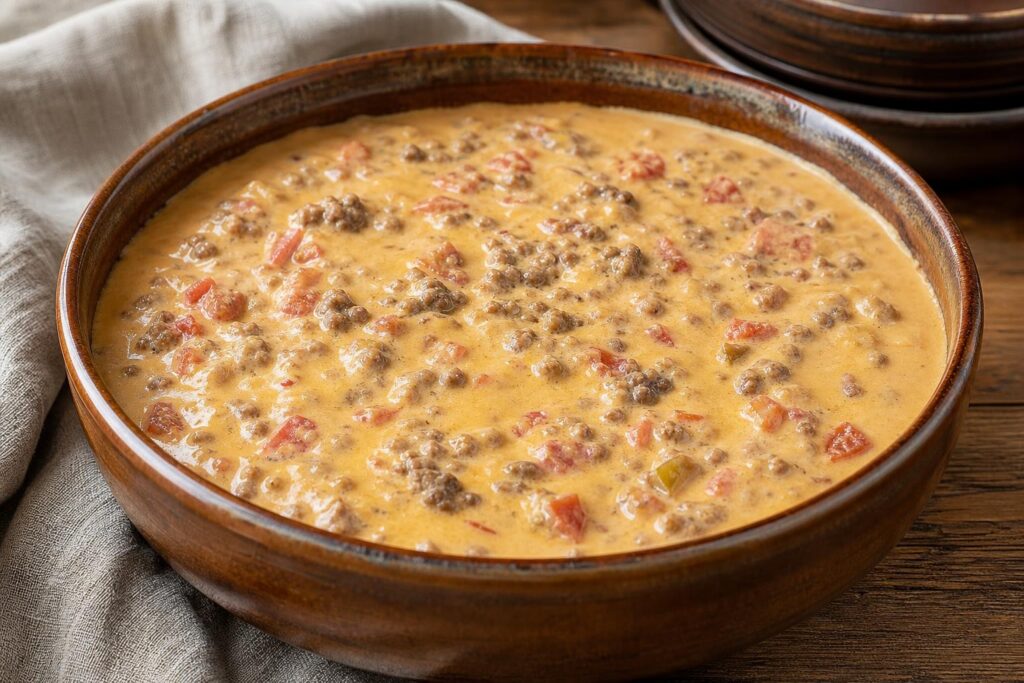hamburger cheese dip recipe