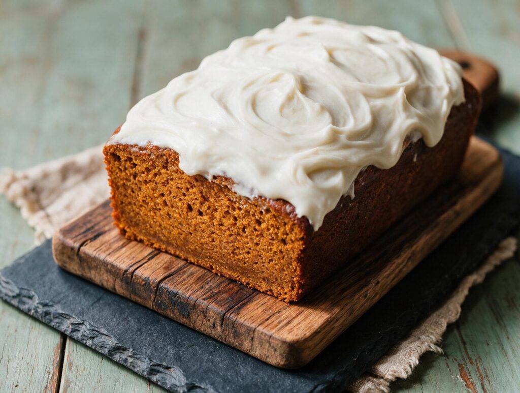 pumpkin bread and cream cheese frosting recipe
