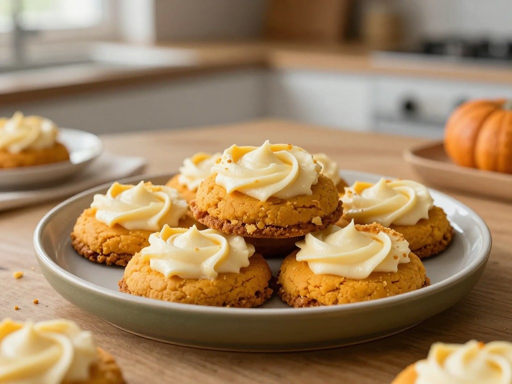 Pumpkin Cheesecake Cookies