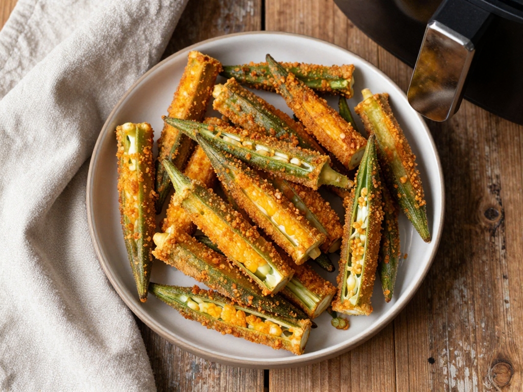 Air Fryer Frozen Okra