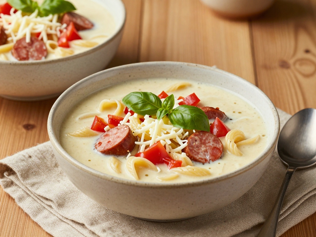 Creamy Parmesan Italian Sausage Soup