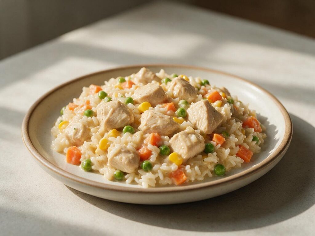 Easy Crockpot Chicken and Rice
