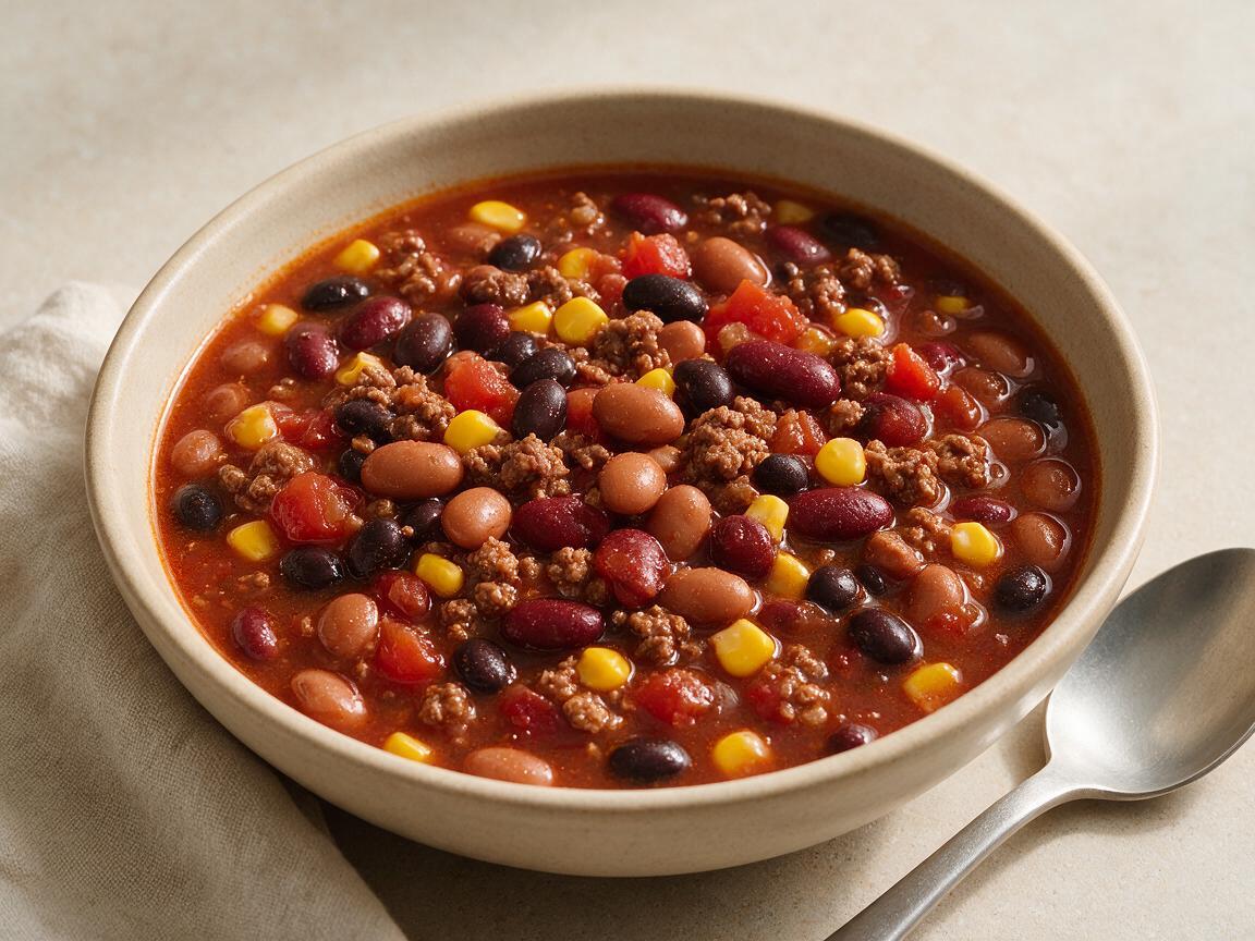 Santa Fe Soup Recipe - overhead serving view