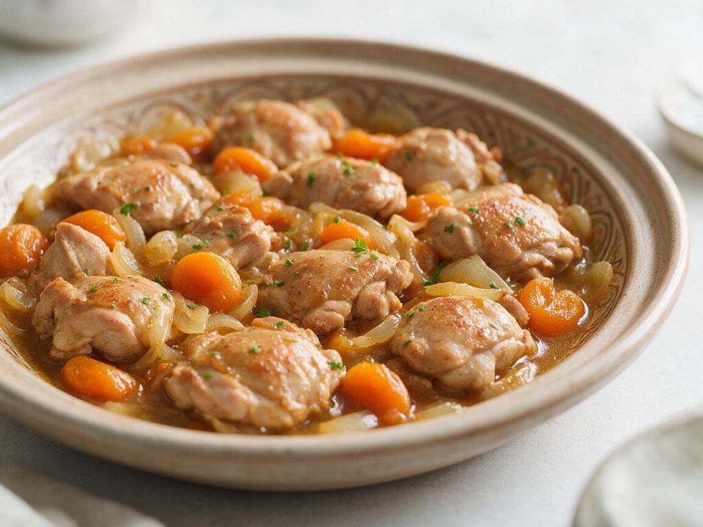 Moroccan Chicken Tagine with Apricots