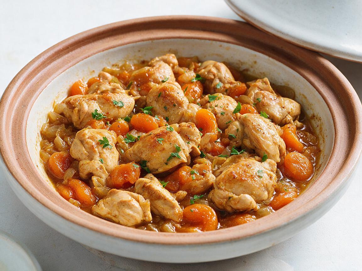 Moroccan Chicken Tagine with Apricots